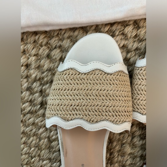 Patricia Green Scallop Raffia Sandals Size 8 - Picture 3 of 3